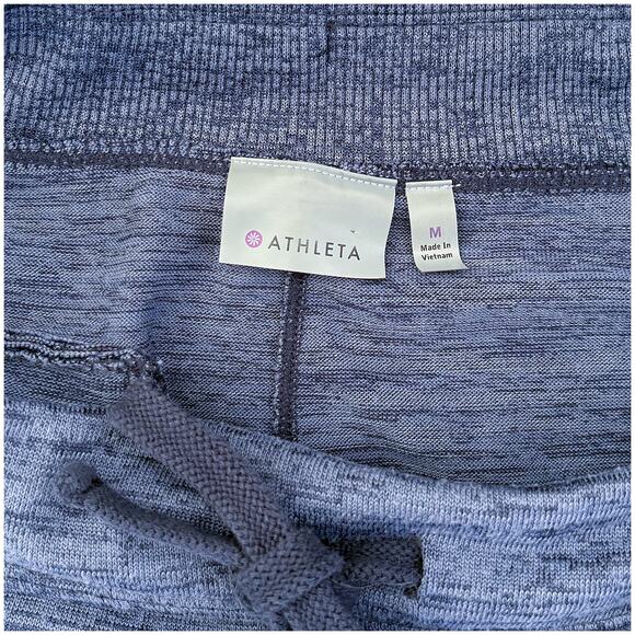 Athleta Downplay Skirt Cozy Knit Athleisure Everyday Casual Navy Heather M - Picture 5 of 6